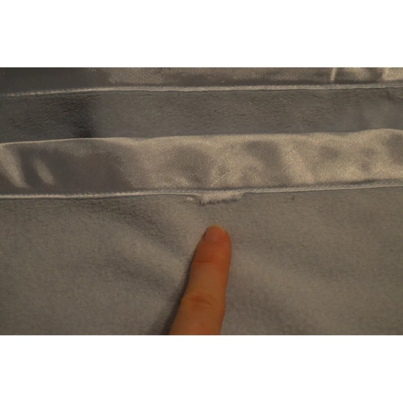 Cuddle Bear Collection Solid Light Blue Baby Blanket Silky Satin Edge Trim Lovey - Picture 9 of 9